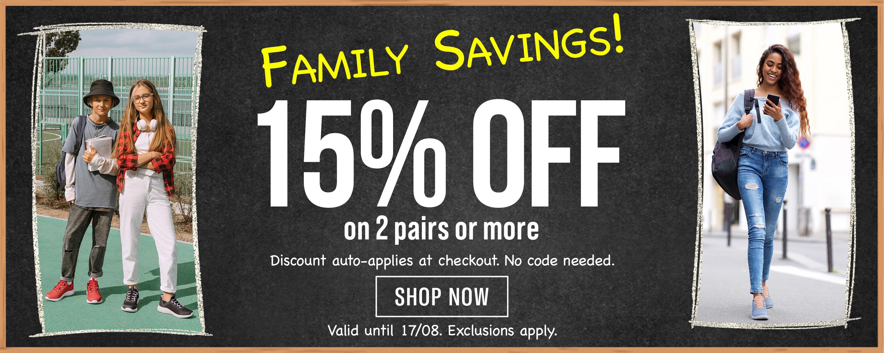 Back To School Skechers Family Savings Promotion