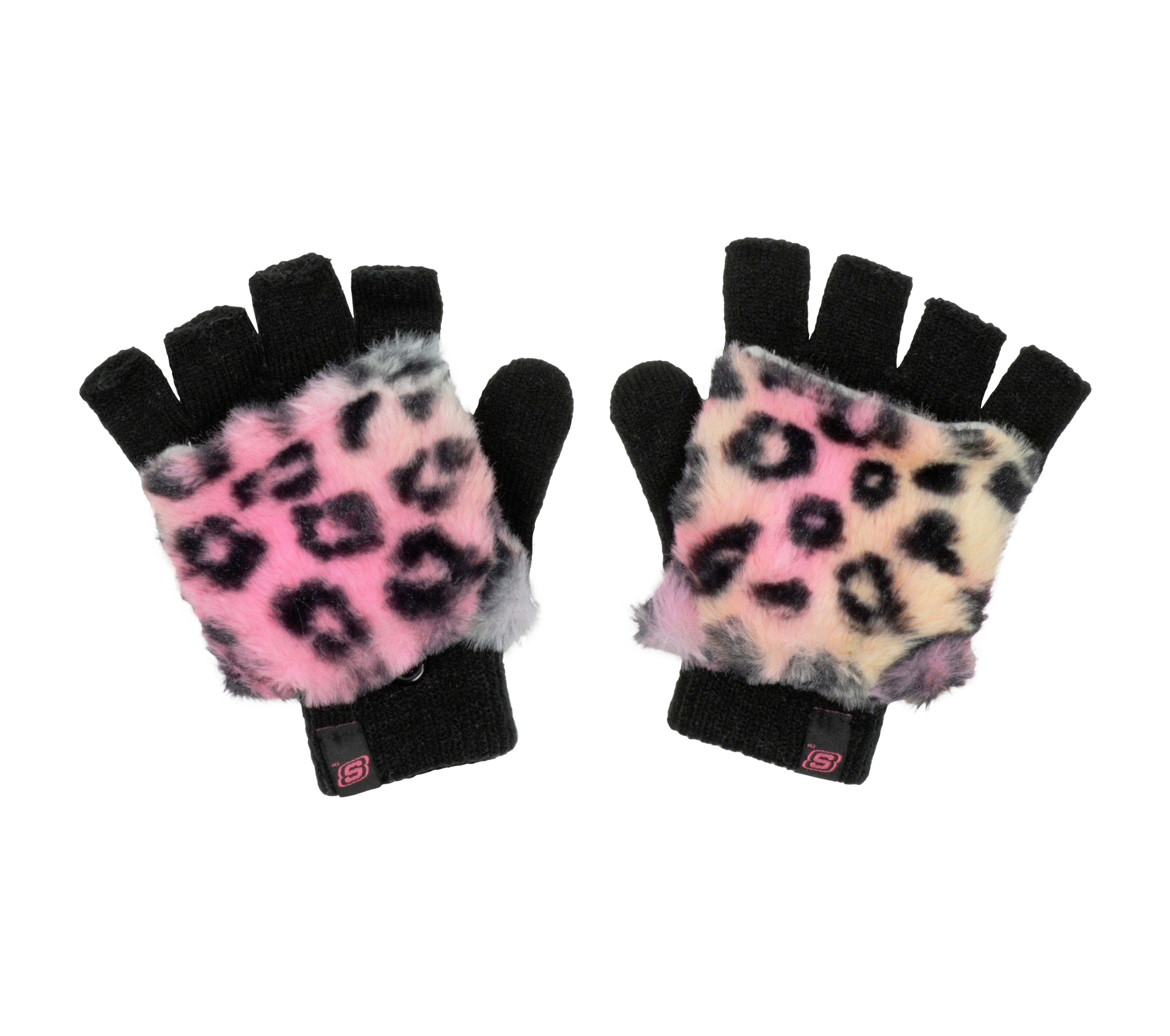 Leopard Kitty Faux Fur Mittens | SKECHERS CH